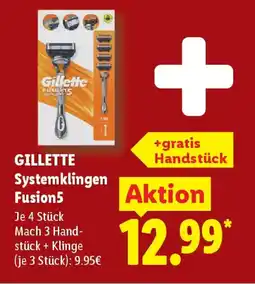 Lidl GILLETTE Systemklingen Fusion5 Angebot
