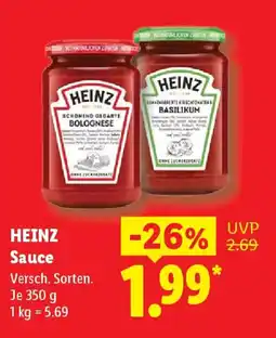 Lidl HEINZ Sauce Angebot