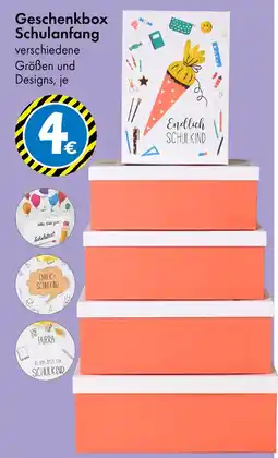 TEDi Geschenkbox Schulanfang Angebot