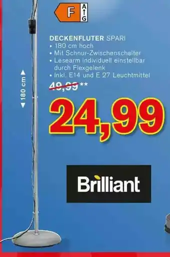 KODi Deckenfluter Spari Brilliant Angebot