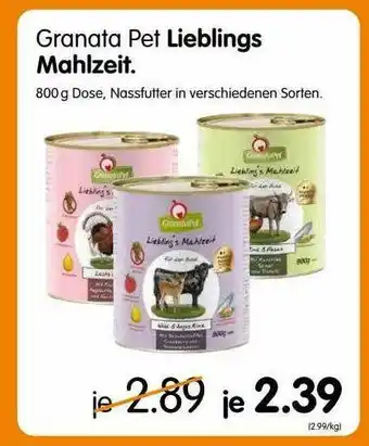 MegaZoo Granata Pet Lieblings Mahlzeit Angebot