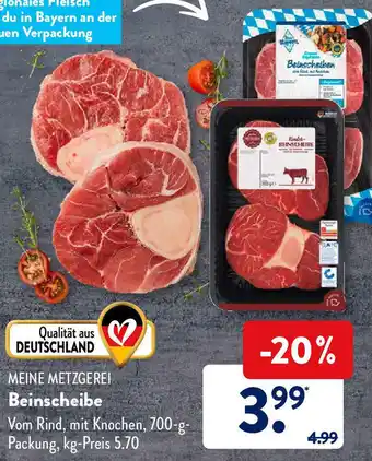 Aldi Süd Meine Metzgerei Beinscheibe 700-g-Packung Angebot