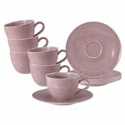 Netto Marken-Discount Seltmann Weiden Kaffeetassen mit Untertassen Beat Color Glaze 260 ml 6er Set Angebot