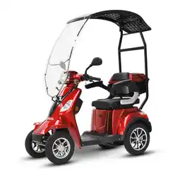 Netto Marken-Discount ECO ENGEL 510 Rot mit Dach 20 Ah Li-Io Akku Herausnehmbar, Elektromobil Angebot