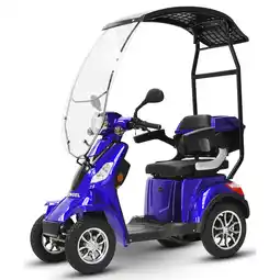 Netto Marken-Discount ECO ENGEL 510 Blau mit Dach 20 Ah Li-Io Akku Herausnehmbar, Elektromobil Angebot