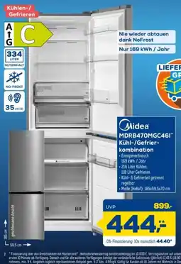 Euronics Midea MDRB470MGC46I Kühlschrank-Gefrierkombination Angebot