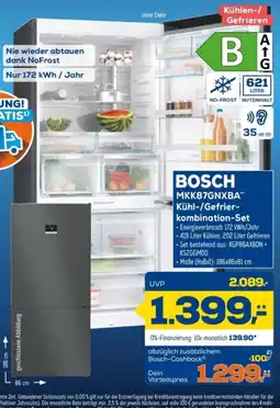 Euronics BOSCH MKK87GNXBA Kühlschrank-Gefrierkombination-Set Angebot