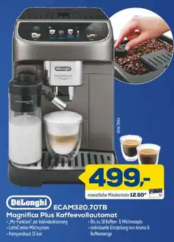 Euronics XXL DeLonghi Magnifica Plus Kaffeевollautomat Angebot