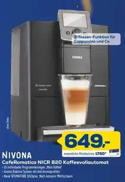 Euronics XXL NIVONA CafeRomatica NICR 820 Kaffeevollautomat Angebot