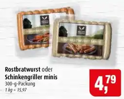 Markant Rostbratwurst oder Schinkengriller minis Angebot
