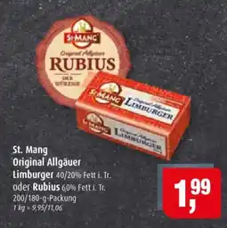 Markant St. Mang Original Allgäuer Limburger Angebot