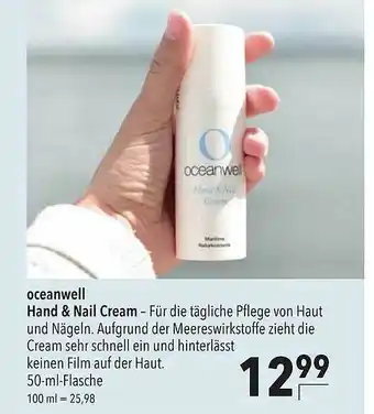 CITTI Markt Oceanwell Hand & Nail Cream Angebot