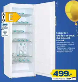 Euronics XXL exquisit GKS31-V-H-280E Getränke kühl schrank Angebot