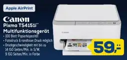 Euronics Canon Pixma TS4151i Multifunktionsgerät Angebot