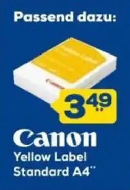 Euronics Canon Yellow Label Standard A4 Angebot