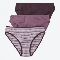 NKD Damen-Minislip mit hohem Baumwollanteil, 3er-Pack Angebot