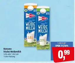 Markant Hansano frische Weidemilch Angebot