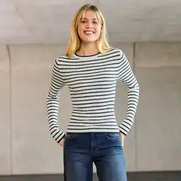 NKD Damen-Zopfstrickpullover mit Ringelmusterung Angebot