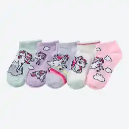 NKD Kinder-Mädchen-Sneaker-Socken mit Pferde-Motiv, 5er-Pack Angebot