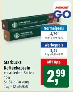 Markant Starbucks Kaffeeekapseln Angebot