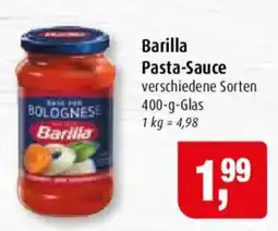 Markant Barilla Pasta-Sauce Angebot