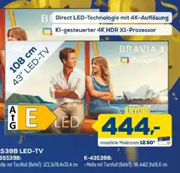 Euronics XXL SONY BRAVIA 3 K-43S39B LED-TV Angebot