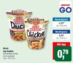 Markant Nissin Cup Nudeln Angebot