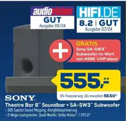 Euronics SONY Theatre Bar 8" Soundbar + SA-SW3" Subwoofer Angebot