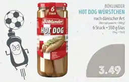 Edeka Struve BÖKLUNDER HOT DOG WÜRSTCHEN Angebot
