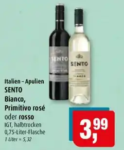 Markant SENTOSentobianco, Primitivo rosé oder rosso Angebot