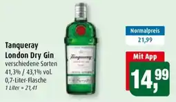 Markant Tanqueray London Dry Gin Angebot