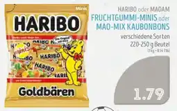 Edeka Struve Haribo fruchtgummi-minis oder mao mix kaubonbons Angebot