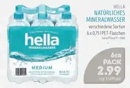 Edeka Struve hella NATÜRLICHES MINERALWASSER Angebot