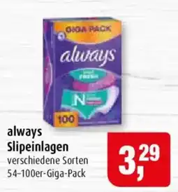 Markant always Slipeinlagen Angebot