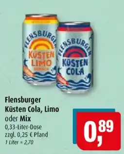Markant Flensburger Küsten Cola, Limo oder Mix Angebot