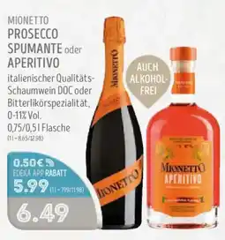 Edeka Struve MIONETTO PROSECCO SPUMANTE oder APERITIVO Angebot