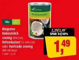 Markant Biogreno Kokosmilch Angebot
