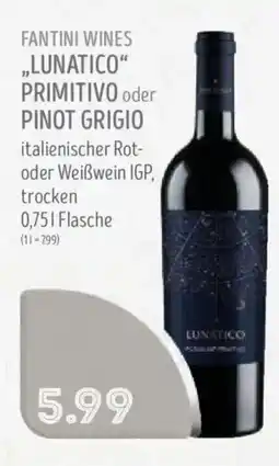Edeka Struve FANTINI WINES „LUNATICIO“ PRIMITIVO oder PINOT GRIGIO Angebot