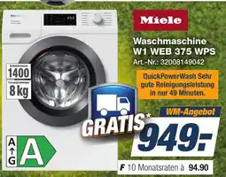 Expert Technomarkt Miele Waschmaschine W1 WEB 375 WPS Angebot