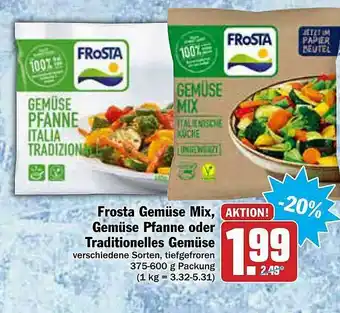 AEZ Frosta Gemüse Mix, Gemüse Pfanne Oder Traditionelles Gemüse Angebot