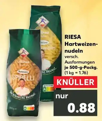 Kaufland RIESA Hartweizen-nudeln Angebot