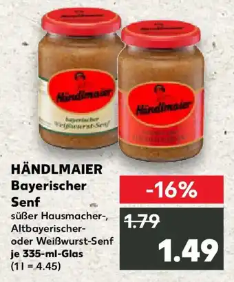 Kaufland Händlmaier Bayerischer Senf Angebot