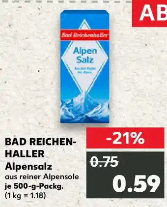 Kaufland Bad Reichenhaller Alpensalz Angebot