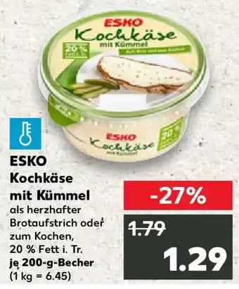 Kaufland ESKO Kochkäse mit Kümmel Angebot