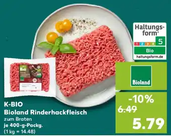 Kaufland K-BIO Bioland Rinderhackfleisch Angebot