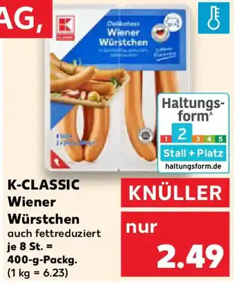 Kaufland K-CLASSIC Wiener Würstchen Angebot