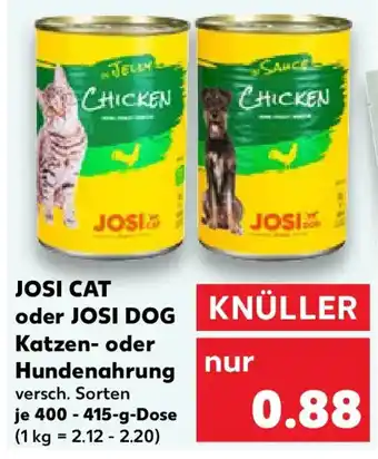 Kaufland JOSI CAT oder JOSI DOG Angebot