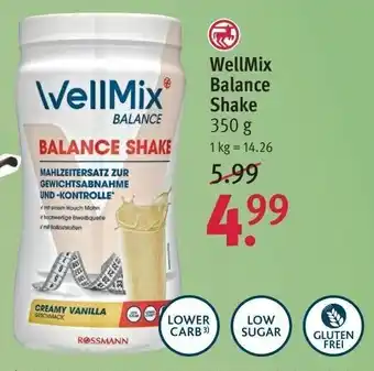 Rossmann WellMix Balance Shake 350g Angebot