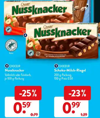 Aldi Süd Choceur Nussknacker je 100-g-Packung Angebot
