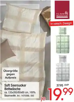 Zurbrüggen Soft Seersucker Bettwäsche Angebot